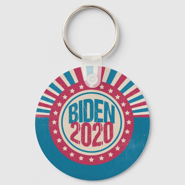 Joe Biden 2020 Retro Political Keychain (Front)