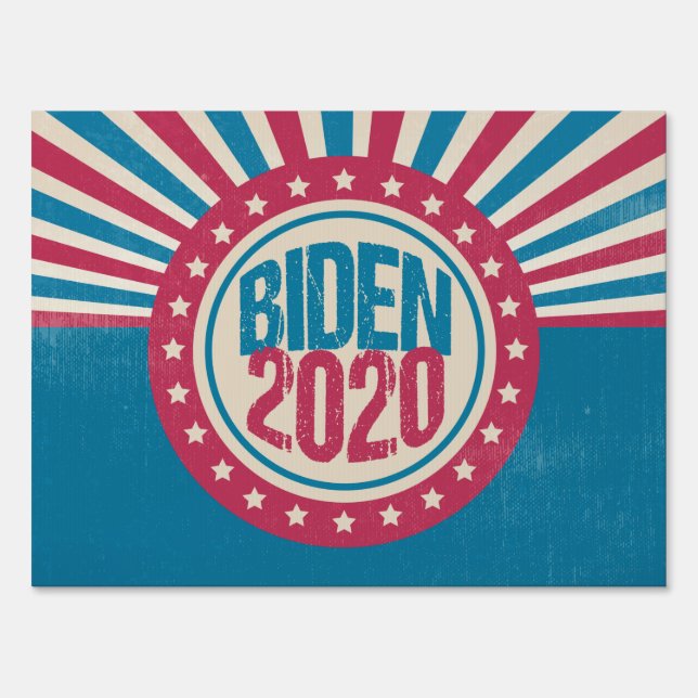 Joe Biden 2020 Retro Political Sign (Front)