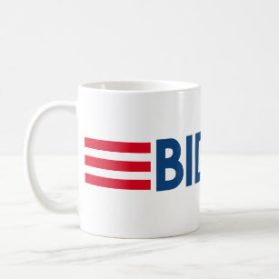 Joe Biden 2020 with Stripes - Red Blue Coffee Mug