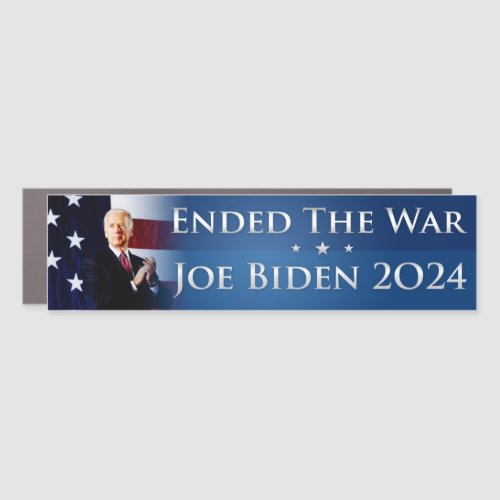 Joe Biden 2024 Afghanistan War Bumper Car Magnet