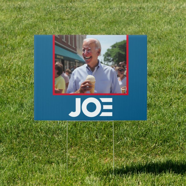 Joe Biden 2024 - Animated Photo with Ice Cream Sign (Insitu)