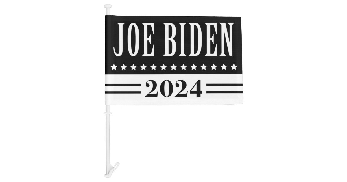 Joe Biden 2024 Car Flag Zazzle