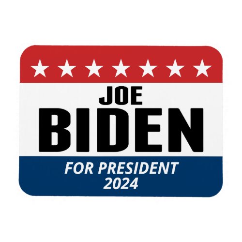 Joe Biden 2024 _ Classic Design Red White Blue Magnet