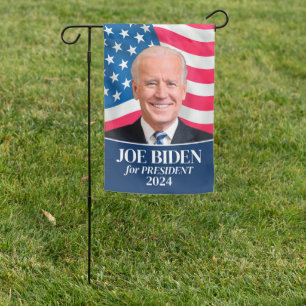 Joe Biden 2024 for President Photo Campaign Garden Flag