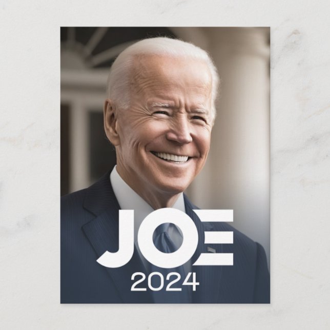 Joe Biden 2024 for President Photo Postcard (Front)