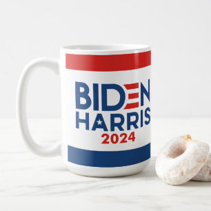 Joe Biden 2024 - Kamala Harris Blue Red Coffee Mug