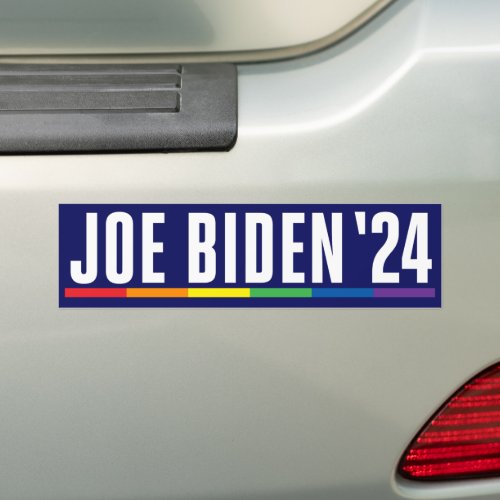 Joe Biden 2024 LGBT Pride Bumper Sticker