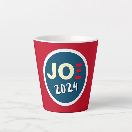 JOE Biden 2024 Red White Blue Latte Mug