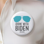 Joe Biden 2024 - Ridin&#39; With Biden Button at Zazzle