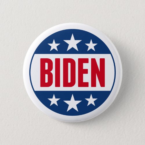 Joe Biden 2024 Simple Stamp Red Blue Button