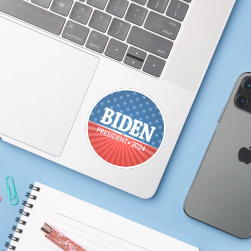 Joe Biden 2024 _ Stars and Stripes Sticker