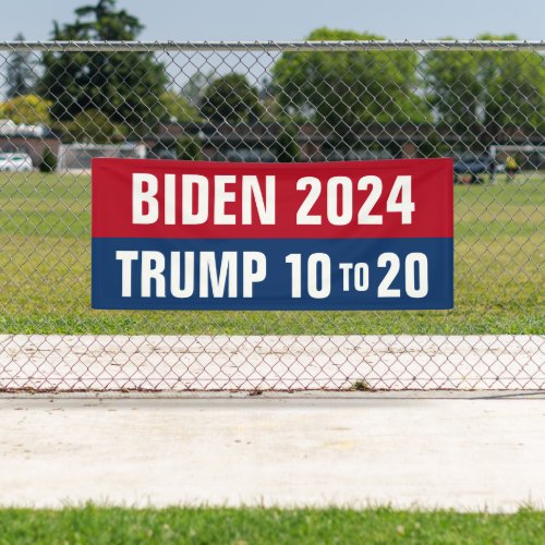Joe Biden 2024 Trump 10 to 20 _ Lock Him Up Banner