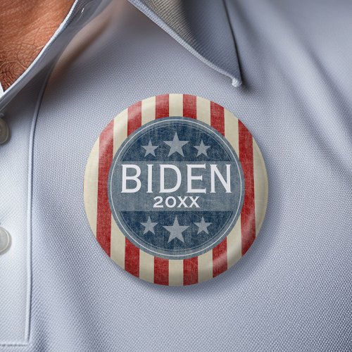 Joe Biden 2024 _ vintage stars and stripes Button