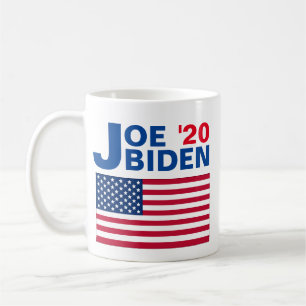 Joe Biden '20 with Amerian Flag Coffee Mug