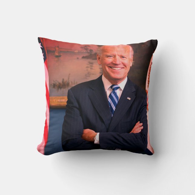 Joe Biden - 46th POTUS of United States Throw Pillow (Front)