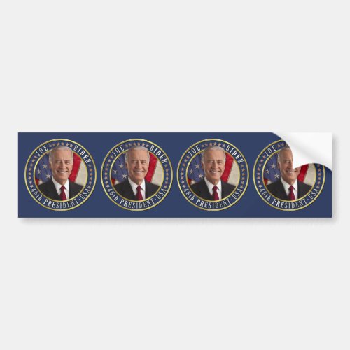 Joe Biden 46th President USA Commemorative Photo Bumper Sticker