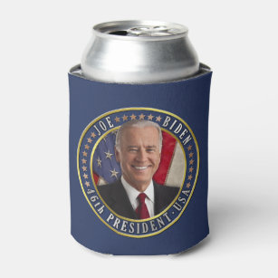 Joe Biden 46th President USA Commemorative Photo Can Cooler
