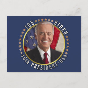 Joe Biden 46th President USA Commemorative Photo Postcard
