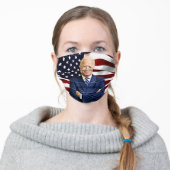 Joe Biden American Flag Patriotic 2020 Election Adult Cloth Face Mask (Worn)
