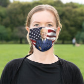 Joe Biden American Flag Patriotic 2020 Election Adult Cloth Face Mask (Outside)