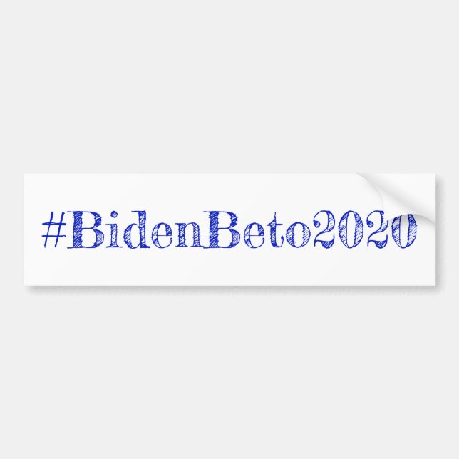 Joe Biden and Beto O'Rouke in 2020 Bumper Sticker (Front)