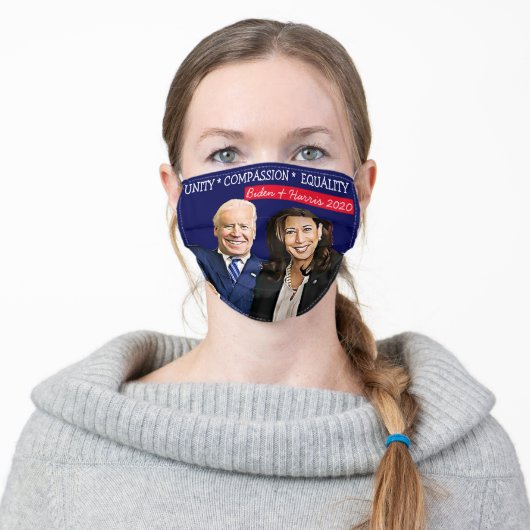 Joe Biden and Kamala Harris  2020 Election Adult Cloth Face Mask (Worn)