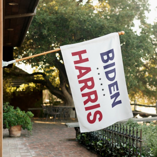 Joe Biden and Kamala Harris (2020 US Election) House Flag (In SItu)