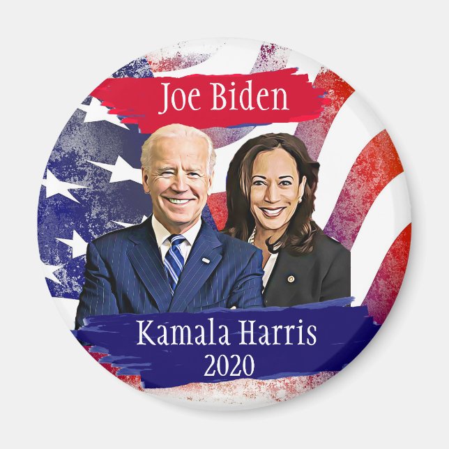 Joe Biden and Kamala Harris 2020 US Election Magnet (Front)