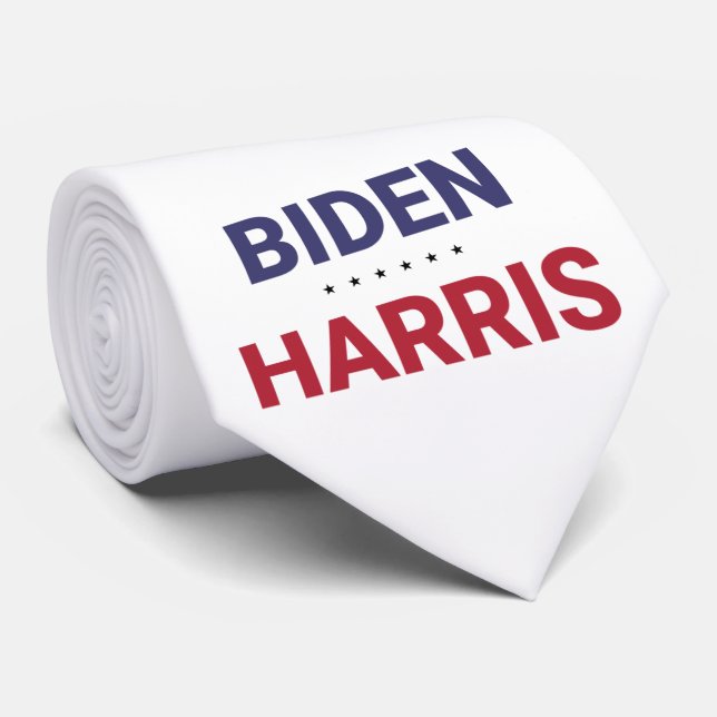 Joe Biden and Kamala Harris (2020 US Election) Neck Tie (Rolled)