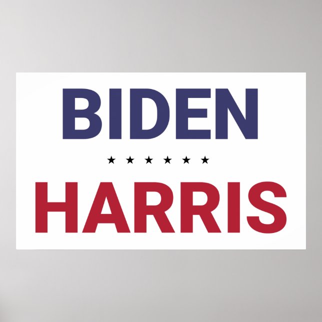 Joe Biden and Kamala Harris (2020 US Election) Poster (Front)