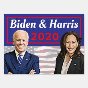 Joe Biden and Kamala Harris 2020 US Election Sign
