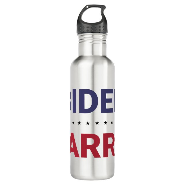 Joe Biden and Kamala Harris (2020 US Election) Stainless Steel Water Bottle (Front)