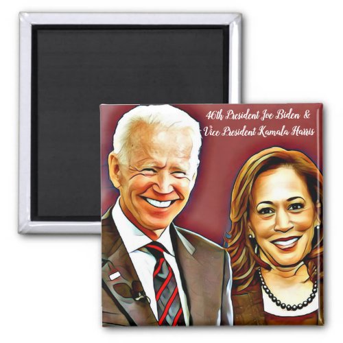 Joe Biden and Kamala Harris_ 46th President_ Magnet