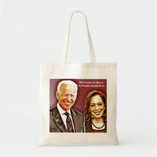 Joe Biden and Kamala Harris_ 46th President_ Tote Bag