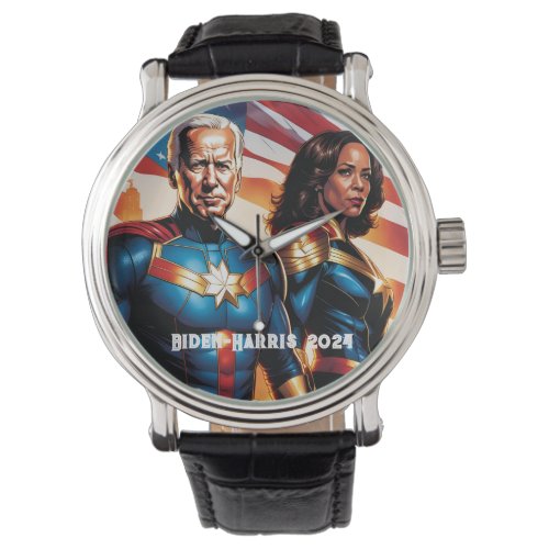 Joe Biden and Kamala Harris as  Superheros Watch