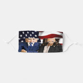 Joe Biden and Kamala Harris Flag 2020 Election Adult Cloth Face Mask (Front, Folded)