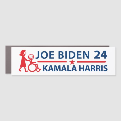 Joe Biden and Kamala Harris Humor 2024 Car Magnet