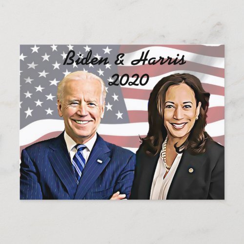 Joe Biden and Kamala Harris Memorabilia Keepsake Postcard