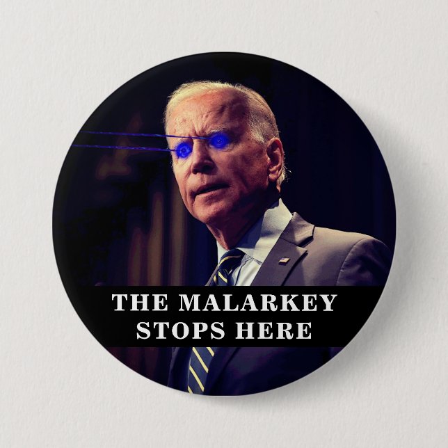 Joe Biden as Dark Brandon Button (Front)