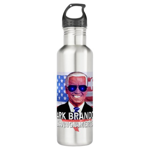 Joe Biden as Dark Brandon  Stainless Steel Water Bottle
