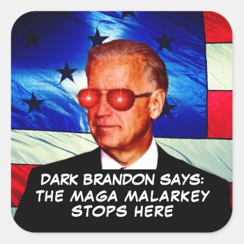 Joe Biden As Dark Brandon Sticker by DakotaPolitics at Zazzle