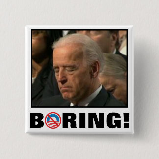 Joe Biden Asleep Pinback Button