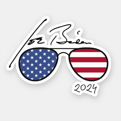 Joe Biden Aviators 2024 Sticker
