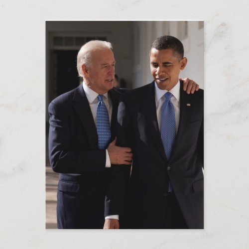 Joe Biden  Barack Obama Postcard