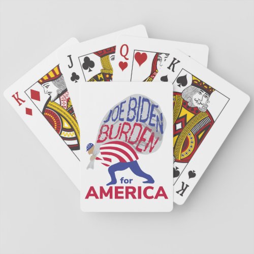 Joe Biden Burden for America Playing Cards