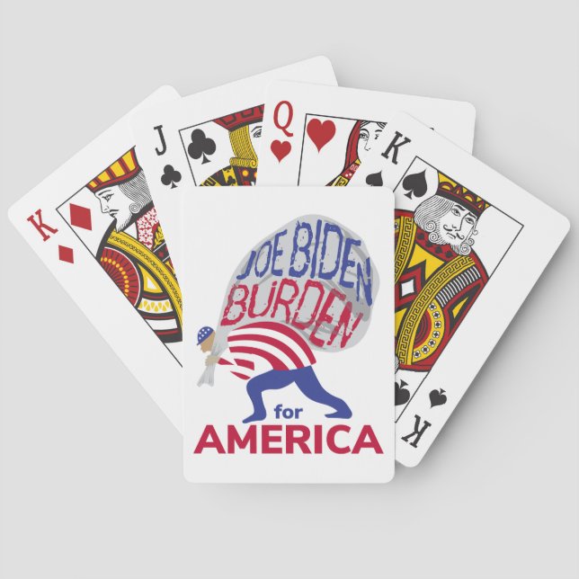 Joe Biden Burden for America Poker Cards (Back)