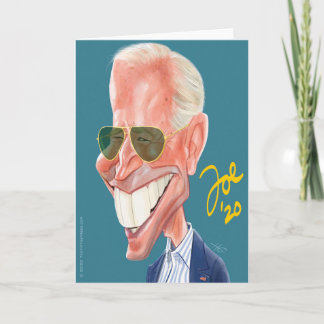 Joe Biden caricature greeting card