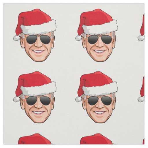 Joe Biden Christmas Fabric