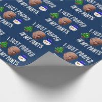 JOE BIDEN CHRISTMAS FUNNY POOPED WRAPPING PAPER