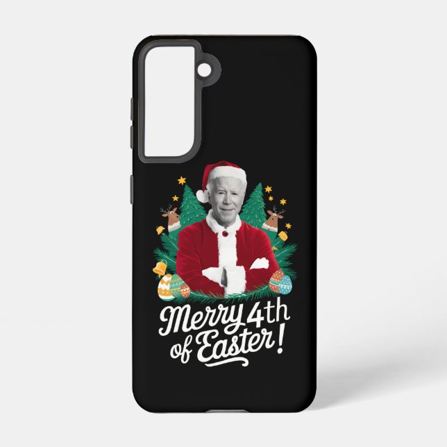 Joe Biden Christmas Santa Merry 4th Of Easter Xmas Samsung Galaxy Case (Back)